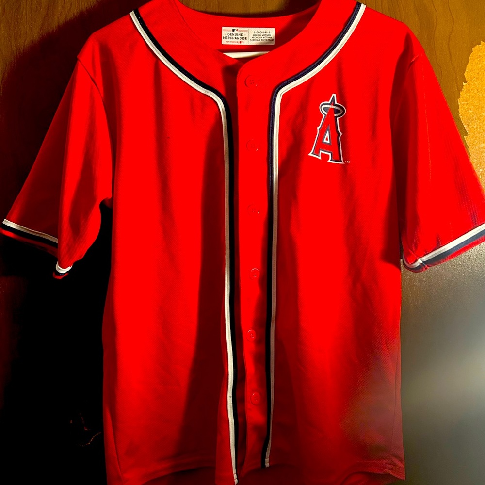 Anaheim Angels Jersey Boys LG No player